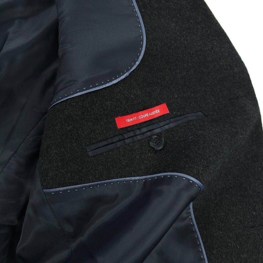 NEW Saks Fifth Avenue Wool Cashmere long Car Coat Old Money Quiet Luxury Preppy - Picture 13 of 14